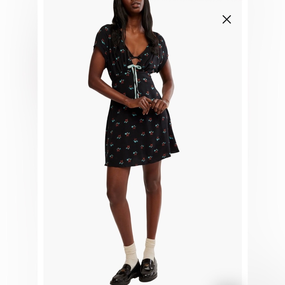 Free people Everyone's Favorite Minidress medium black combo